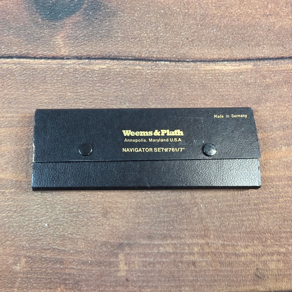 Weems & Plath Navigator Set #761/7" OS Black Excellent German Drafting Tools